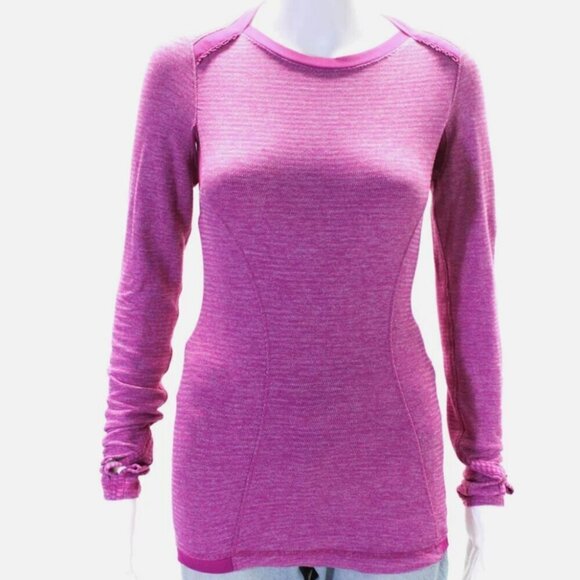 Lululemon Run Soft Long Sleeve Pink 4 NWOT - Picture 10 of 14